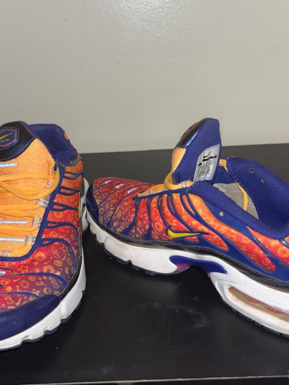 VM Kids Orange & Purple Patterned Sneakers